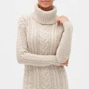 GAP Factory Cable-knit Turtleneck Sweater